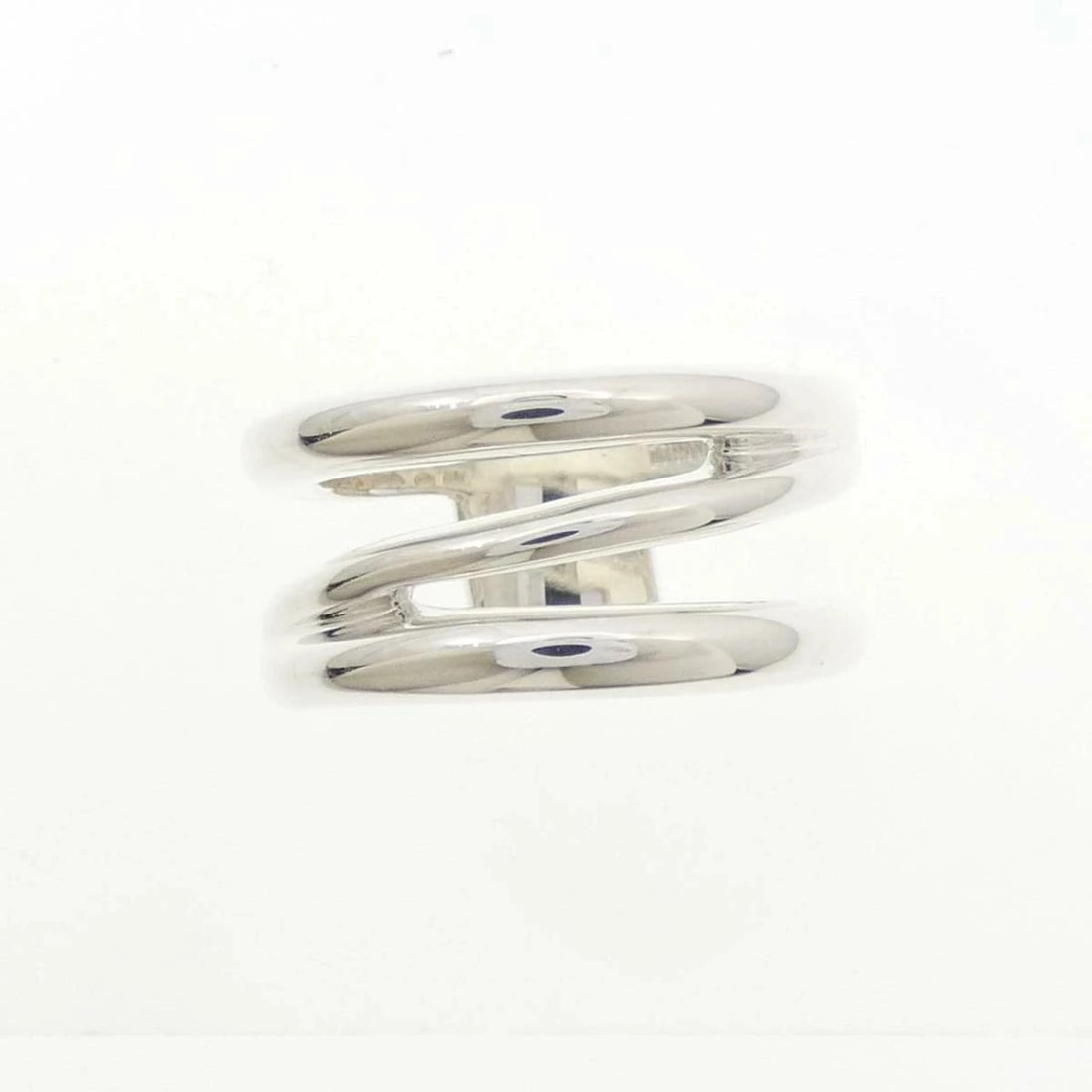 TIFFANY OPEN DIAGONAL SILVER RING 925 SILVER - 2