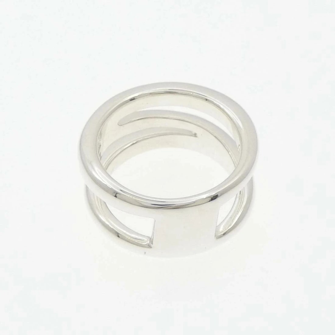 TIFFANY OPEN DIAGONAL SILVER RING 925 SILVER - 3