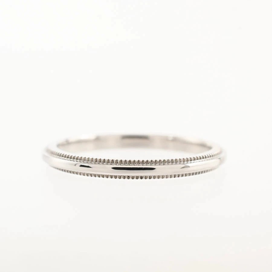 TIFFANY PLATINUM MILLGRAIN RING - 2