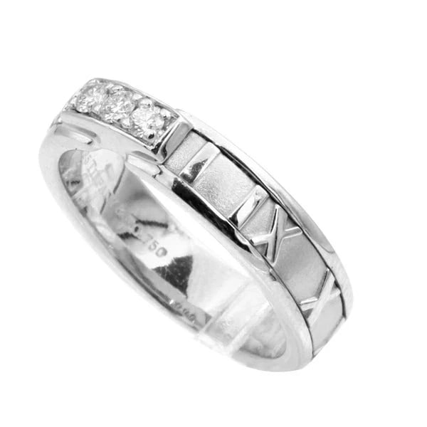 TIFFANY ATLAS 3 POINT DIAMOND RING PT950 PLATINUM: Tiffany Atlas 3 Point Diamond Ring PT950 Platinum Brand: Tiffany & Co. Type/Style: Ring Material: PT950, Color: PT Size: US 8.5 Accessories: None Accessories Notice: When purchasing pre-owned goods,