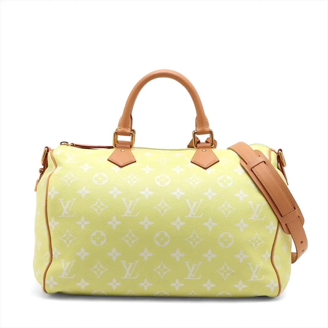 LOUIS VUITTON MONOGRAM SPEEDY P9 BANDOULIERE 40 YELLOW: Louis Vuitton Monogram Speedy P9 Bandouliere 40 Yellow Brand: Louis Vuitton Type/Style: Boston bag Material: None Color: Yellow Size: Height:10.2inchLength:15.4inchDepth:9.1inch Accessories: None