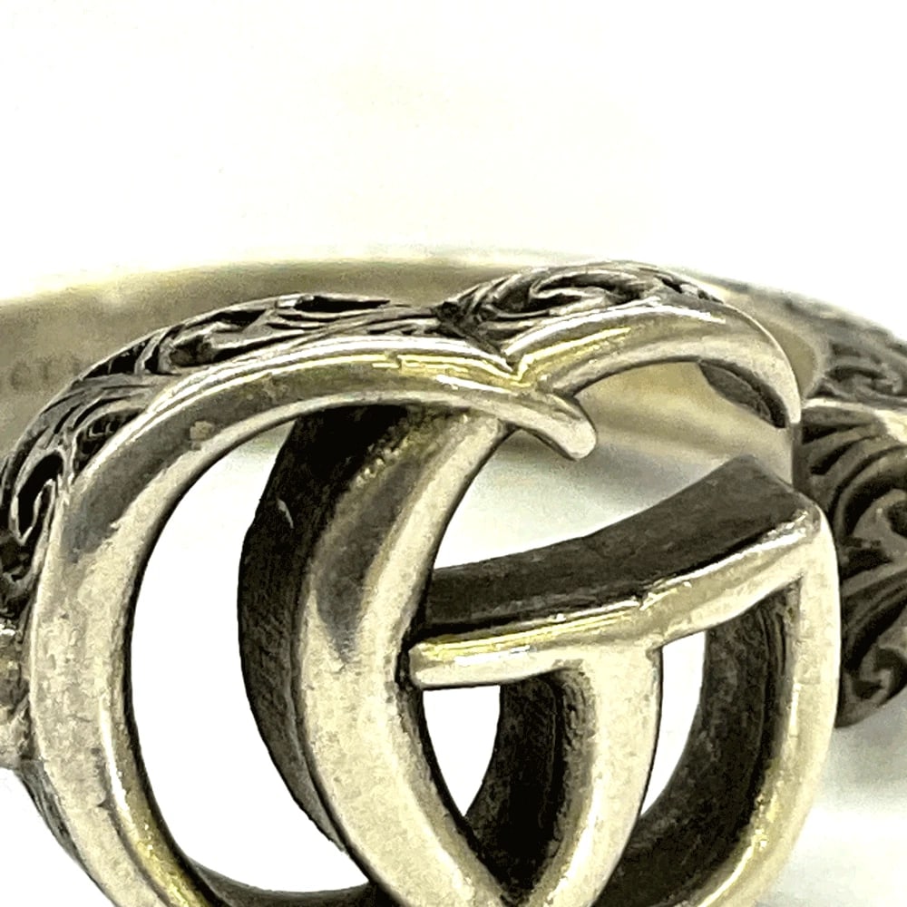 GUCCI INTERLOCKING G RING SILVER SV925 - 5