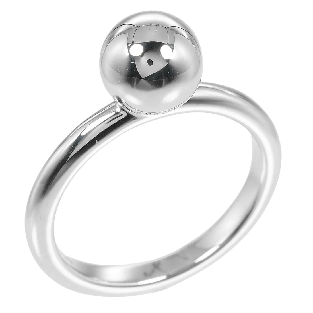 TIFFANY & CO. HARDWARE BALL SILVER RING: Tiffany & Co. Hardware Ball Silver Ring Brand: Tiffany & Co. Type/Style: Ring Material: SV925, Color: Silver Size: US 6 Accessories: None Accessories Notice: When purchasing pre-owned goods, please