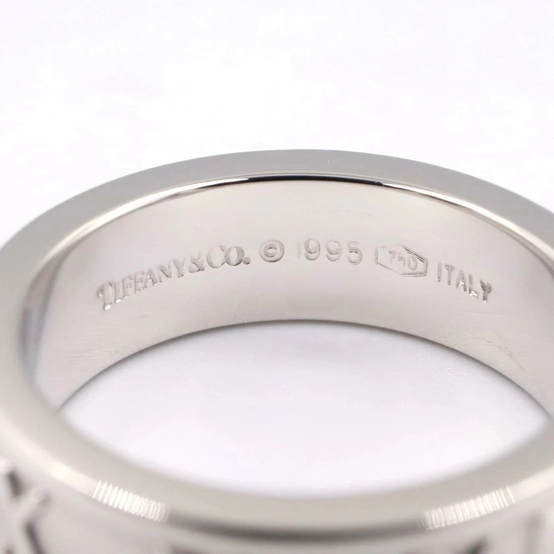 TIFFANY ATLAS RING K18WG SILVER (1 of 2)