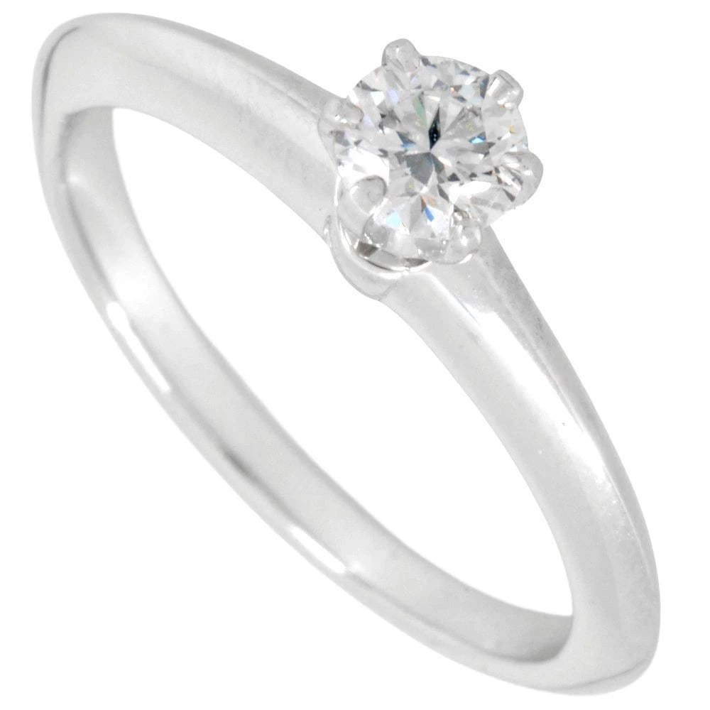 TIFFANY SOLITAIRE RING DIAMOND PT950 PLATINUM: Tiffany Solitaire Ring Diamond Pt950 Platinum Brand: Tiffany & Co. Type/Style: Ring Material: PT950, Color: PT Size: US 3.5 Accessories: None Accessories Notice: When purchasing pre-owned