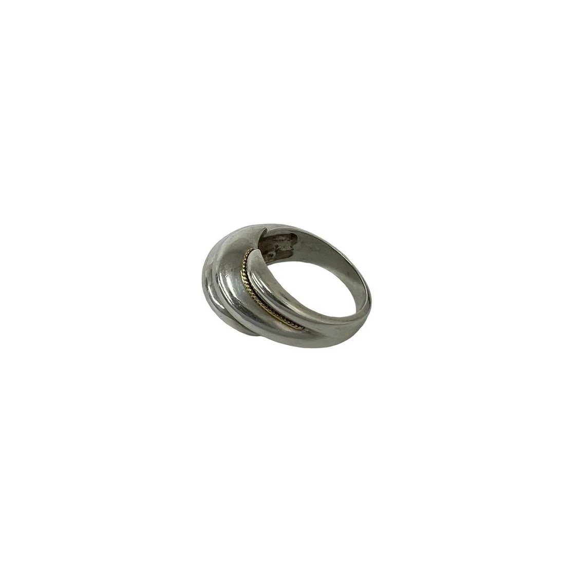TIFFANY&CO. TWIST RING SILVER 925: Tiffany&Co. Twist Ring Silver 925 Brand: Tiffany & Co. Type/Style: Ring Material: SV925, Color: Silver Size: US 5.5 Accessories: None Accessories Notice: When purchasing pre-owned goods, please refer
