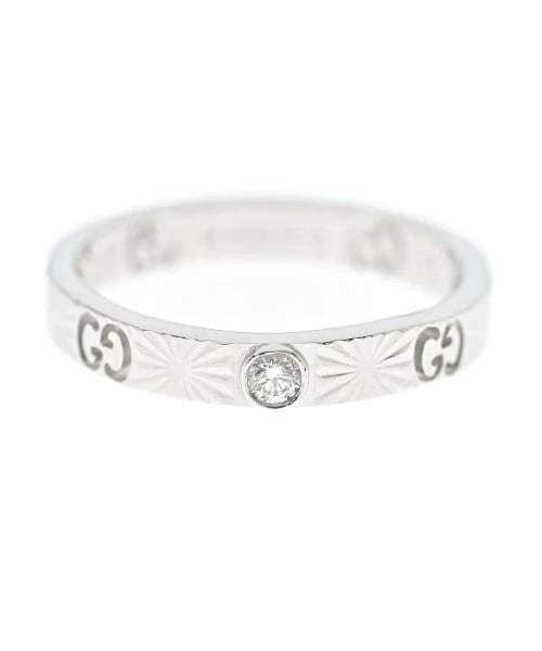 GUCCI LADIES K18WG USED RING: GUCCI Ladies K18WG Used Ring Brand: Gucci Type/Style: Ring Material: K18WG, Color: WG Size: US 6.5 Accessories: None Accessories Notice: When purchasing pre-owned goods, please refer to the photos of