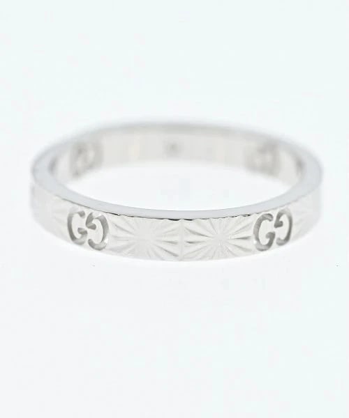 GUCCI LADIES K18WG USED RING - 2