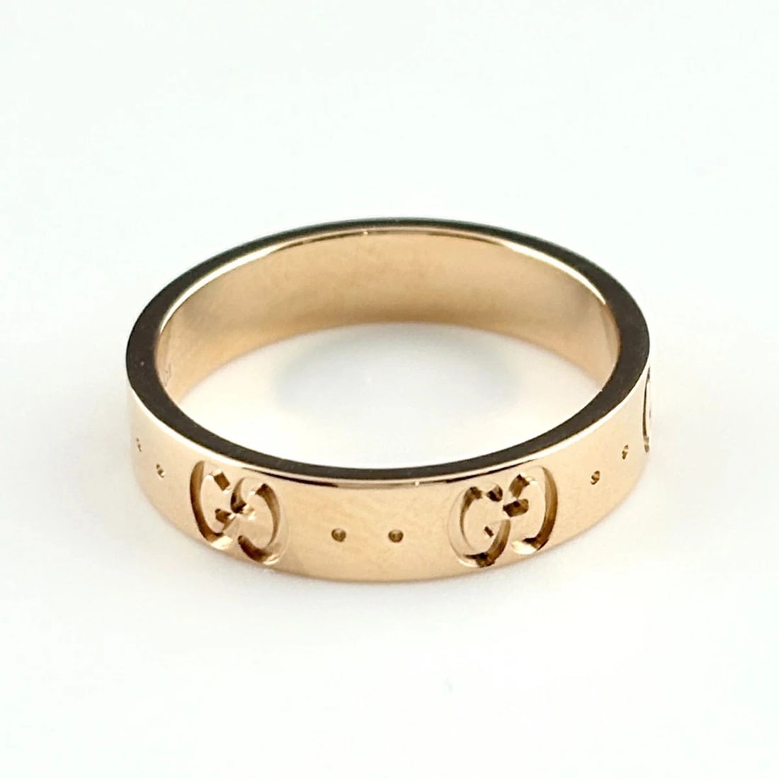 GUCCI ICON RING PG PINK GOLD 750: Gucci Icon Ring PG Pink Gold 750 Brand: Gucci Type/Style: Ring Material: K18PG, Color: PG Size: US 5.5 Accessories: None Accessories Notice: When purchasing pre-owned goods, please refer t