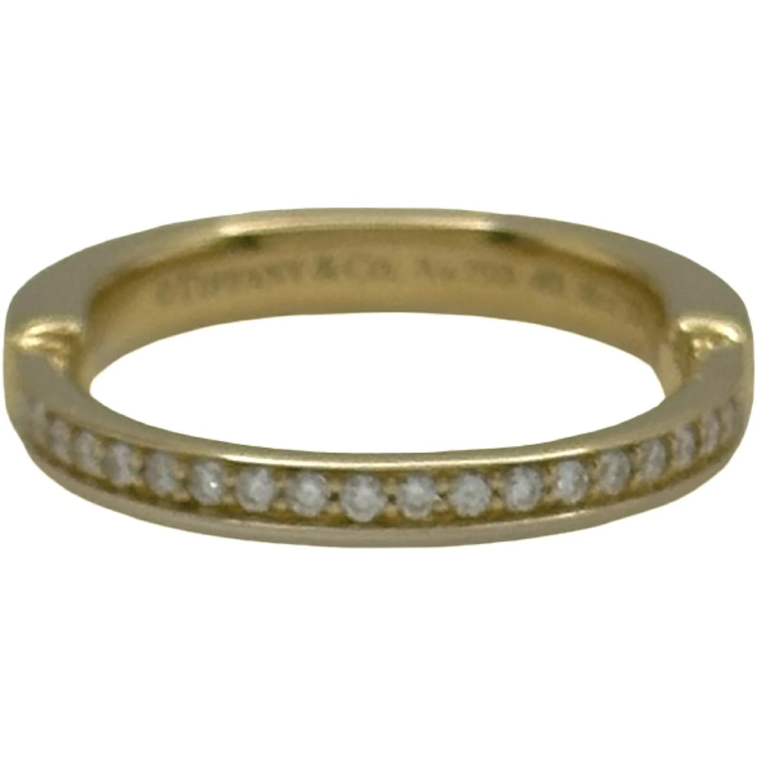 TIFFANY & CO LOCK RING GOLD AU750: Tiffany & Co Lock Ring Gold Au750 Brand: Tiffany & Co. Type/Style: Ring Material: K18YG, Color: YG Size: US 6.75 Accessories: None Accessories Notice: When purchasing pre-owned goods, please refer to
