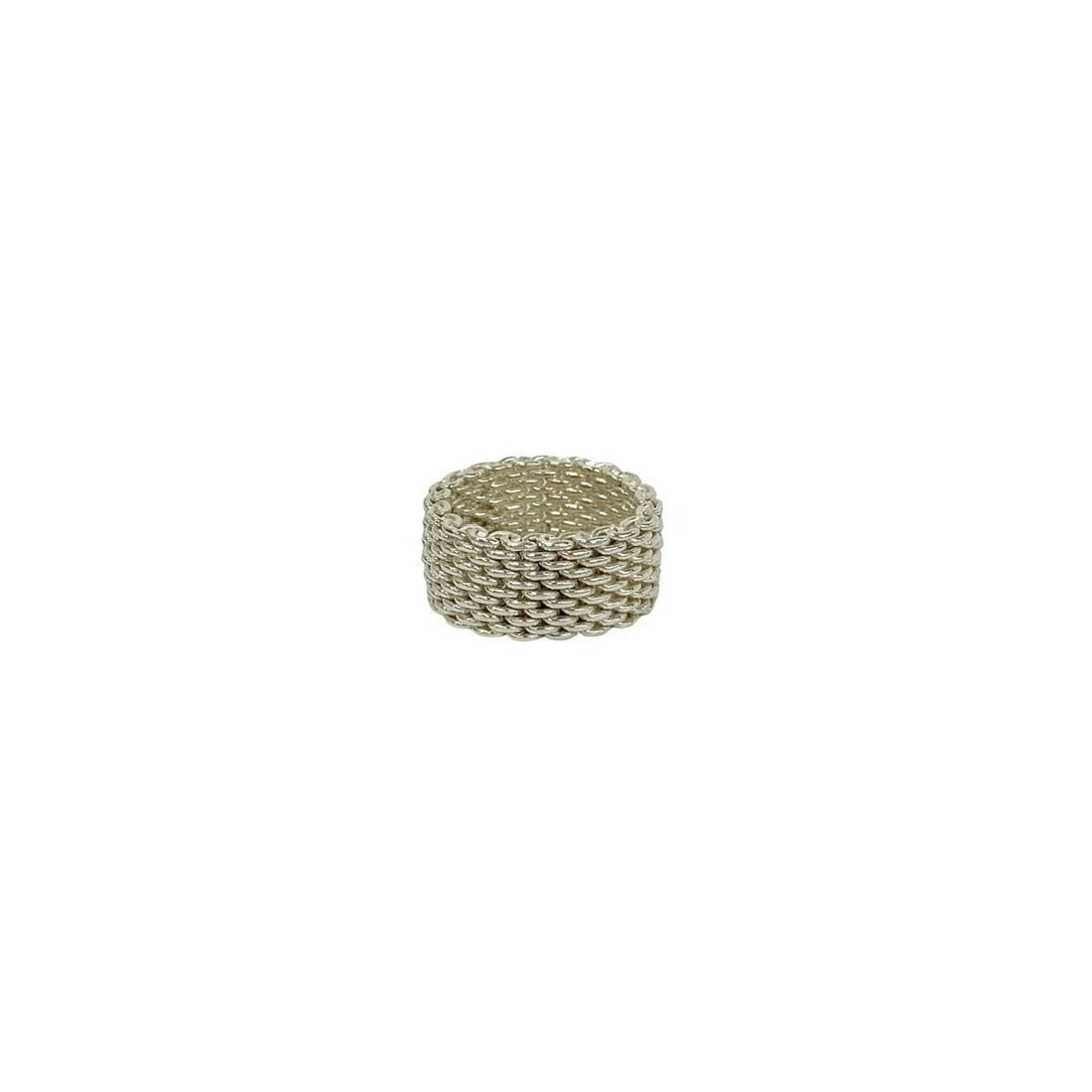 TIFFANY & CO. SOMERSET RING: Tiffany & Co. Somerset Ring Brand: Tiffany & Co. Type/Style: Ring Material: SV925, Color: Silver Size: 7.25 US Accessories: None Accessories Notice: When purchasing pre-owned goods, please
