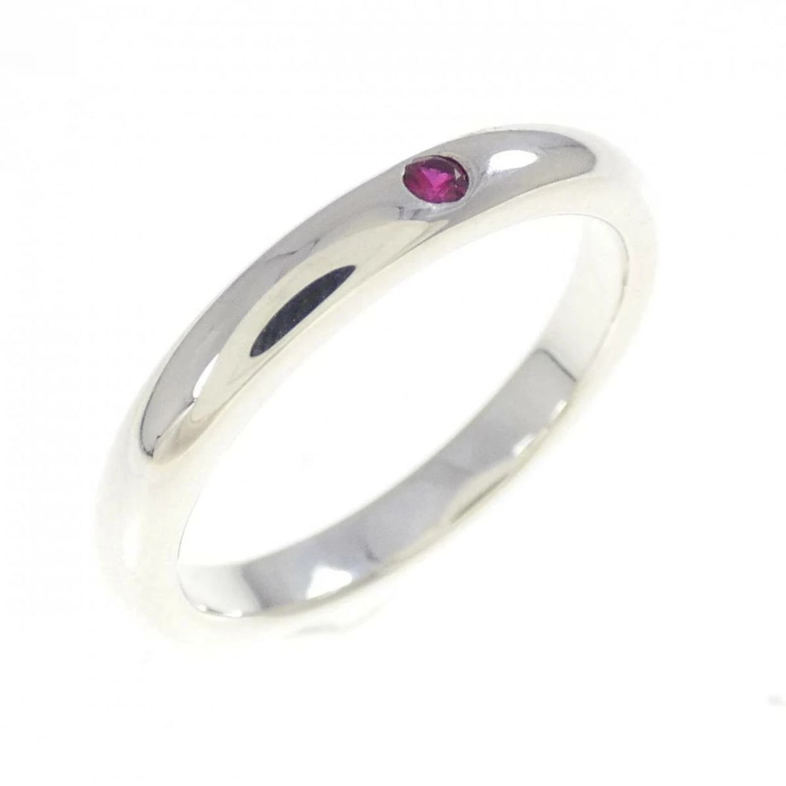 TIFFANY RING BAND 925 SILVER RUBY: Tiffany Ring Band 925 Silver Ruby Brand: Tiffany & Co. Type/Style: Ring Material: SV925, Main Stone/Creation Ruby Color: Silver Size: US 5 Accessories: None Accessories Notice: When purcha