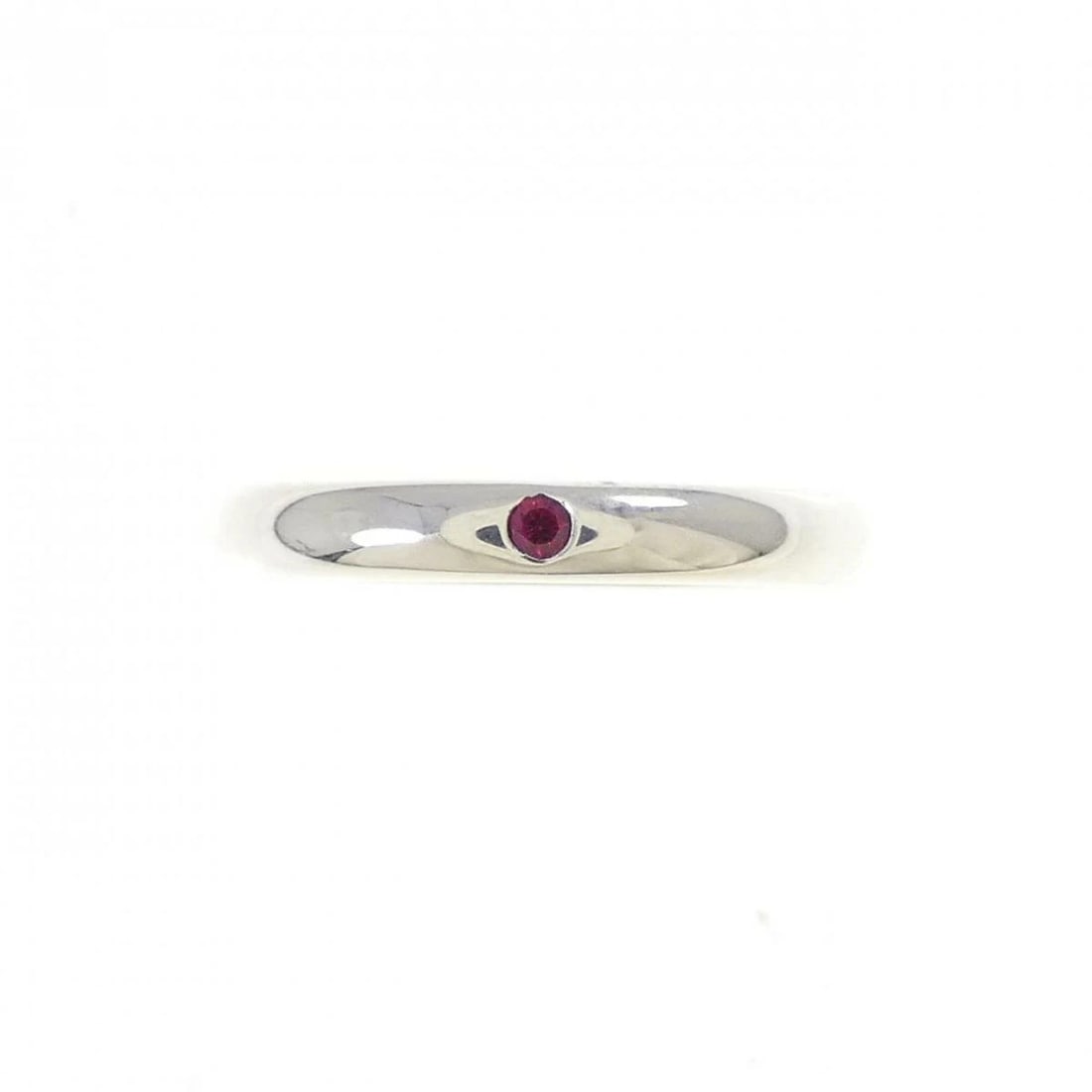TIFFANY RING BAND 925 SILVER RUBY - 2