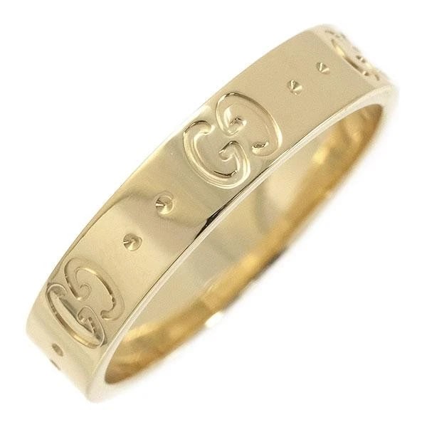 GUCCI ICON RING K18YG YELLOW GOLD: GUCCI Icon Ring K18YG Yellow Gold Brand: Gucci Type/Style: Ring Material: K18YG, Color: YG Size: 6 - 6.25 US Accessories: None Accessories Notice: When purchasing pre-owned goods, please refer to the