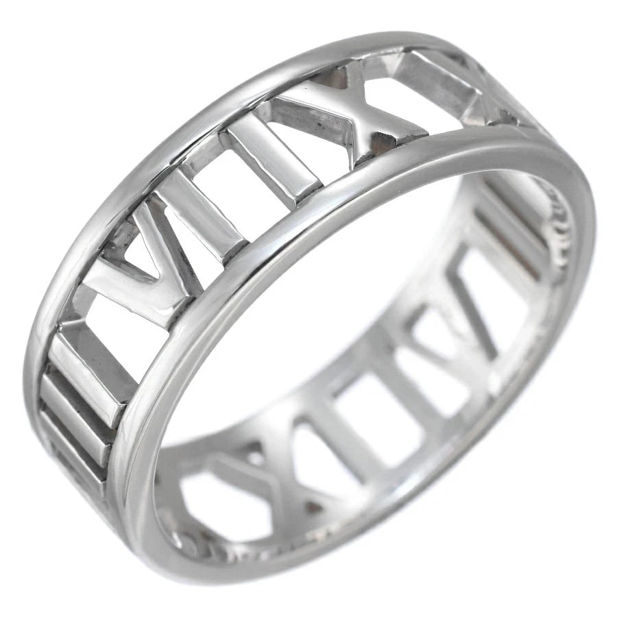 TIFFANY ATLAS OPEN RING STERLING SILVER 925: Tiffany Atlas Open Ring Sterling Silver 925 Brand: Tiffany & Co. Type/Style: Ring Material: SV925, Color: Silver Size: US 10.25 Accessories: None Accessories Notice: When purchasing pre-ow
