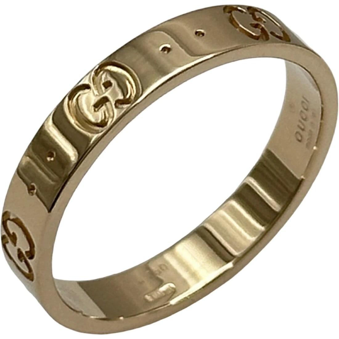 GUCCI ICON RING PINK GOLD AU750: GUCCI Icon Ring Pink Gold Au750 Brand: Gucci Type/Style: Ring Material: K18PG, Color: PG Size: US 8.5 Accessories: None Accessories Notice: When purchasing pre-owned goods, please refer to