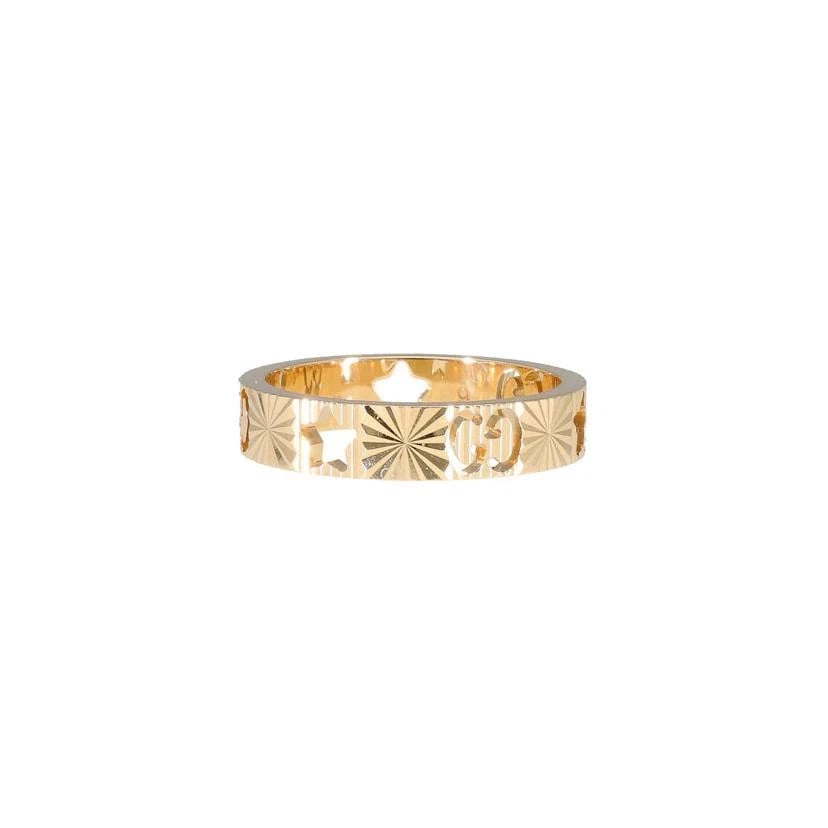 GUCCI ICON STERLING RING: Gucci Icon Sterling Ring Brand: Gucci Type/Style: Ring Material: K18YG, Color: YG Size: US 4.5 Accessories: None Accessories Notice: When purchasing pre-owned goods, please refer to the photos of the