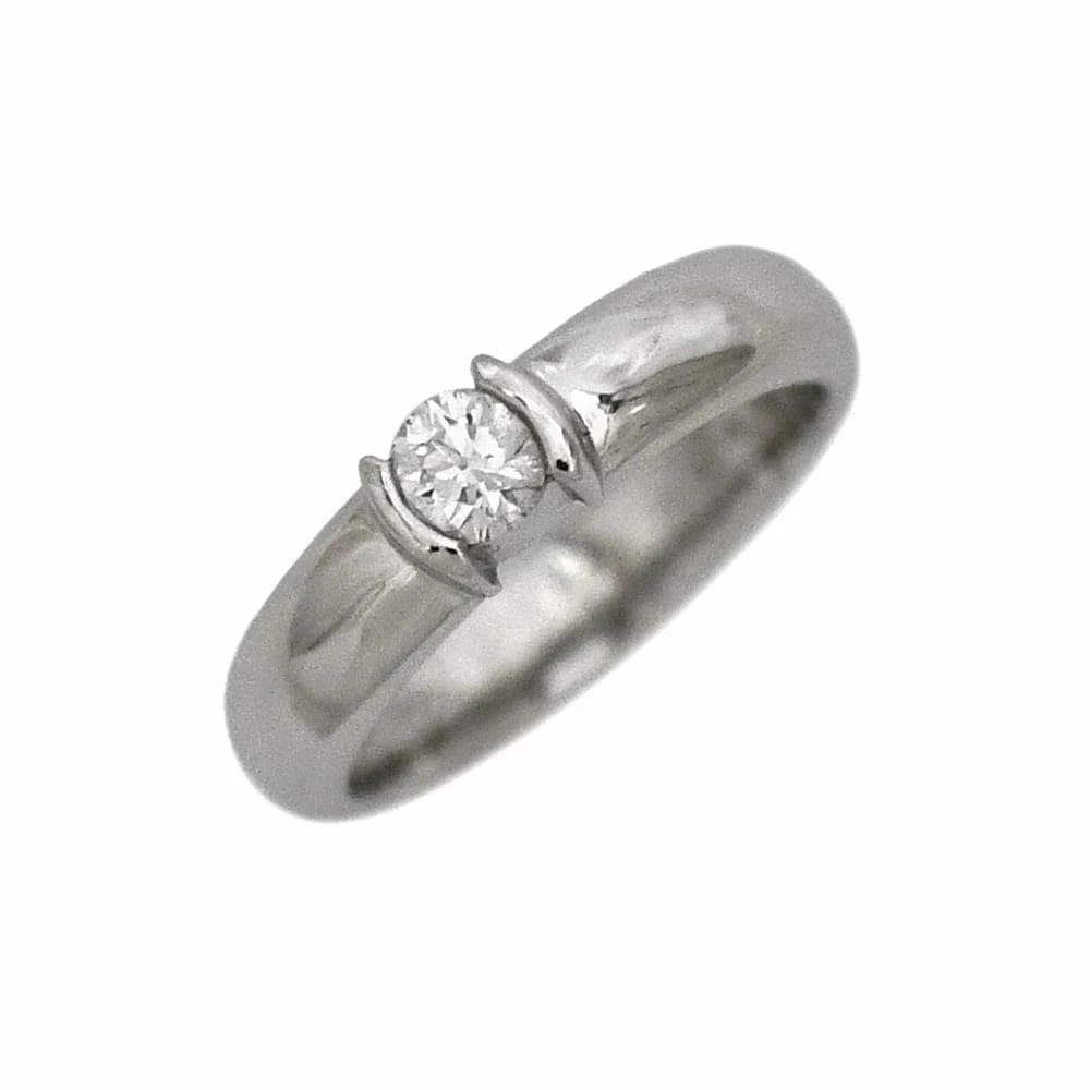 TIFFANY DOT SOLITAIRE DIAMOND RING PLATINUM: Tiffany Dot Solitaire Diamond Ring Platinum Brand: Tiffany & Co. Type/Style: Ring Material: PT950, Color: PT Size: US 4 Accessories: None Accessories Notice: When purchasing pre-owned goods, please