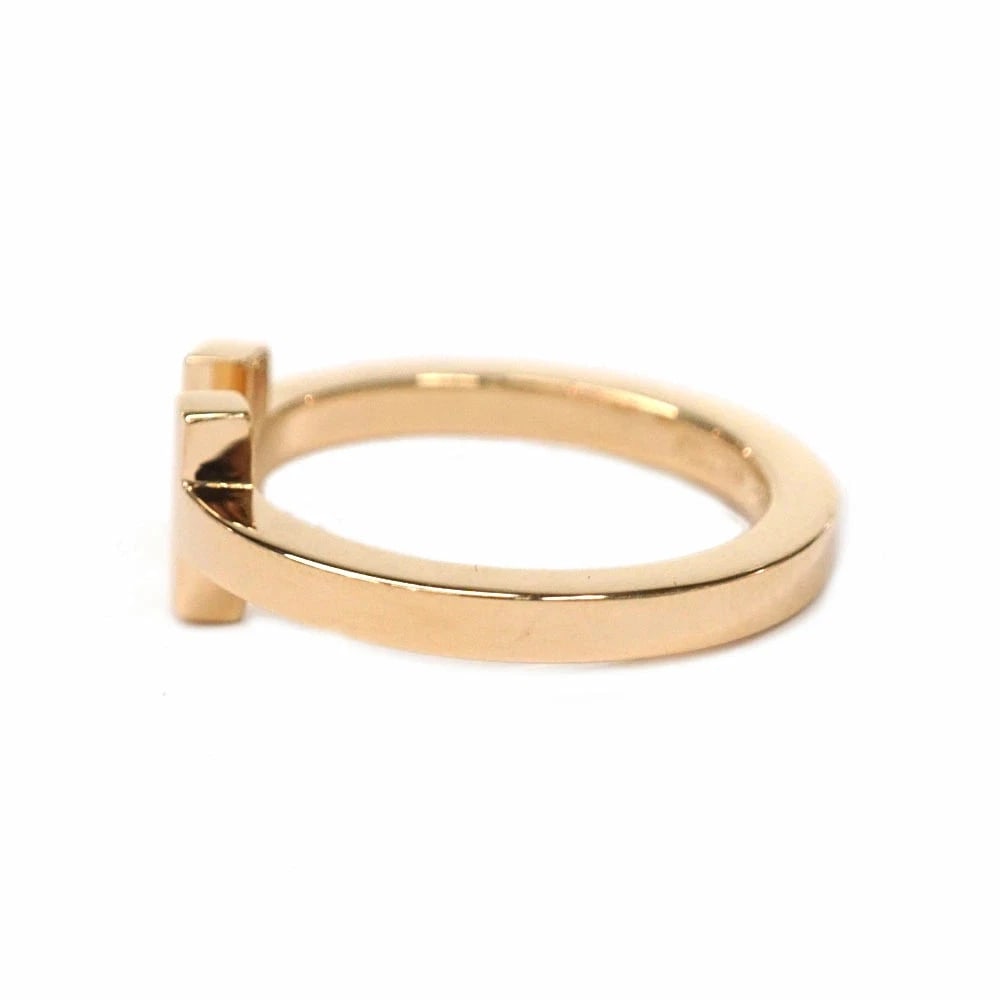 TIFFANY &CO. T SQUARE RING K18PG PINK GOLD: Tiffany &Co. T Square Ring K18PG Pink Gold Brand: Tiffany & Co. Type/Style: Ring Material: K18PG, Color: PG Size: US 8 Accessories: None Accessories Notice: When purchasing pre-owned goods, please
