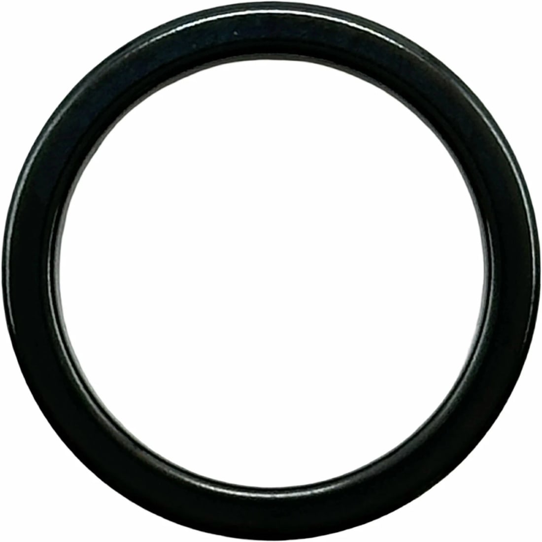TIFFANY NARROW BLACK TITANIUM RING - 4