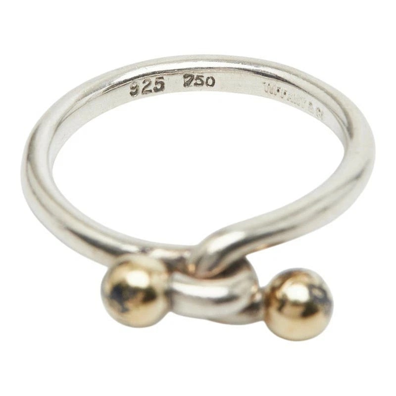 TIFFANY LOVE KNOT RING SV925 SILVER: Tiffany Love Knot Ring SV925 Silver Brand: Tiffany & Co. Type/Style: Ring Material: SV925, Color: Silver Size: US 5.5 Accessories: None Accessories Notice: When purchasing pre-owned goods,