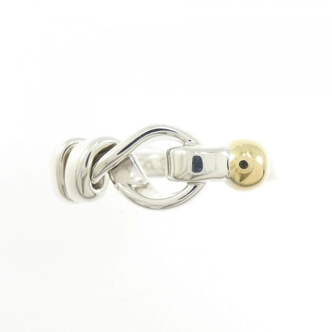 TIFFANY RING SILVER GOLD 925/750: Tiffany Ring Silver Gold 925/750 Brand: Tiffany & Co. Type/Style: Ring Material: SV925 K18YG, Color: Silver YG Size: US 6.75 Accessories: None Accessories Notice: When purchasing pre-owned goods,