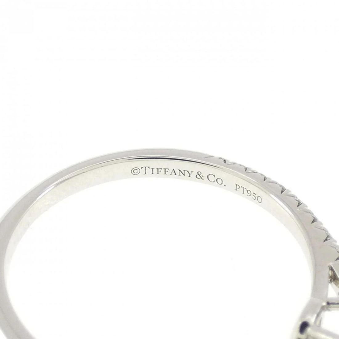 TIFFANY EMERALD RING PLATINUM - 4