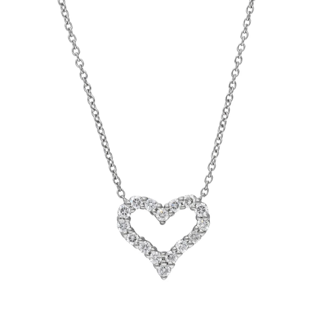 TIFFANY PT950 DIAMOND PENDANT: Tiffany Pt950 Diamond Pendant Brand: Tiffany & Co. Type/Style: Necklace Material: Pt950, Main Stone/Creation Natural Color: Silver Size: Chain Length: 40cm Accessories: None Accessories Notice: When