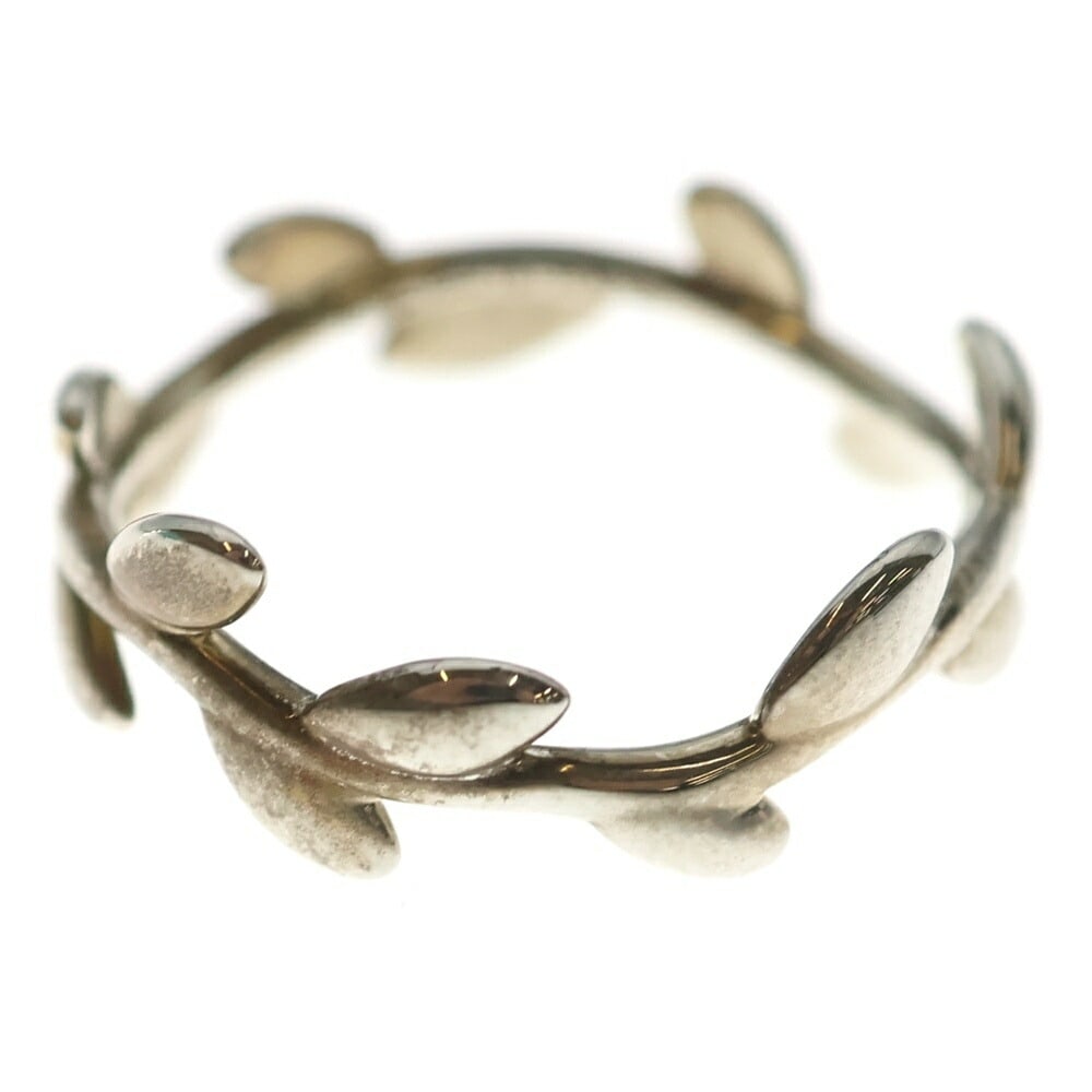 TIFFANY & CO. PALOMA PICASSO OLIVE LEAF SILVER BAND RING: Tiffany & Co. Paloma Picasso Olive Leaf Silver Band Ring Brand: Tiffany & Co. Type/Style: Ring Material: Silver, Color: Silver Size: US 9.5 Accessories: None Accessories Notice: When purch