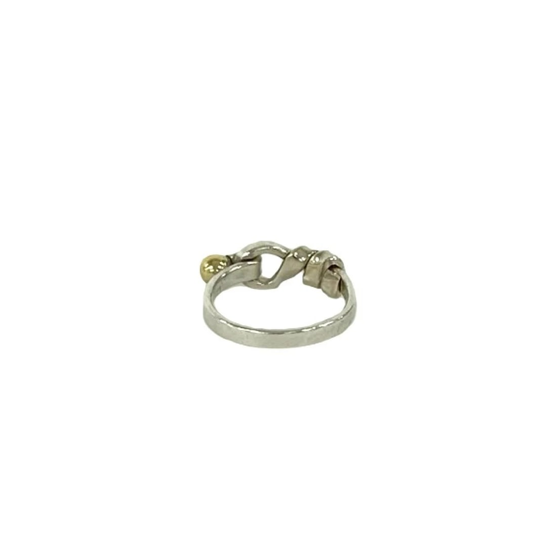 TIFFANY&CO. TIFFANY LOVE KNOT RING: Tiffany&Co. Tiffany Love Knot Ring Brand: Tiffany & Co. Type/Style: Ring Material: Silver 925 and K18 Yellow Gold, Color: Silver and Gold Size: US6.75 Accessories: None Accessories Notice: When