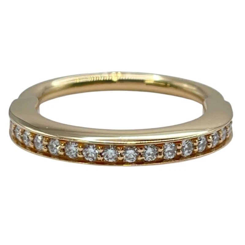 TIFFANY ROCK RING PAVE DIAMOND PINK GOLD: Tiffany Rock Ring Pave Diamond Pink Gold Brand: Tiffany & Co. Type/Style: Ring Material: Au750 (Pink Gold), Color: PG Size: US 6.75 Accessories: None Accessories Notice: When purchasing pre-owned
