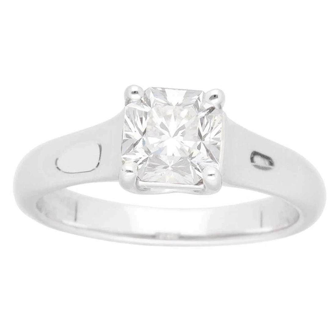 TIFFANY & CO. TIFFANY LUCIDA SQUARE DIAMOND RING PT950 PLATINUM: Tiffany & Co. Tiffany Lucida Square Diamond Ring Pt950 Platinum Brand: Tiffany & Co. Type/Style: Ring Material: Pt950, Main Stone/Creation Natural Color: Platinum Size: US8 Accessories: None
