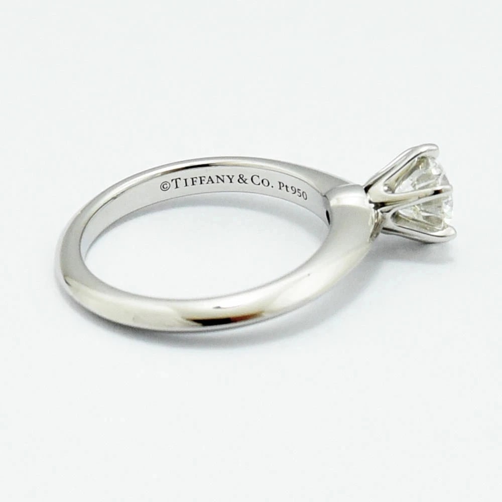 TIFFANY RING SOLITAIRE PT950 DIAMOND - 2