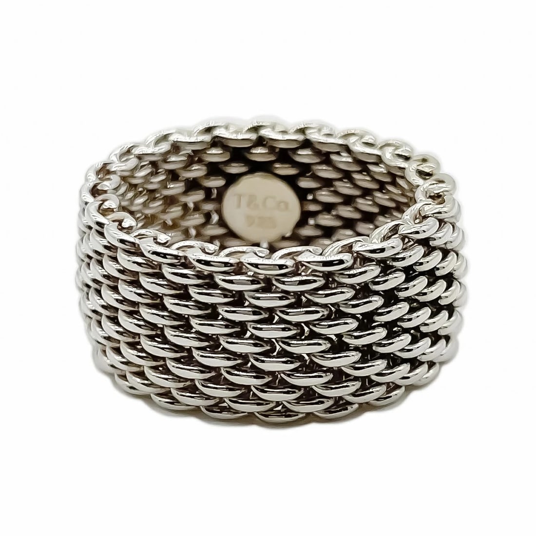 TIFFANY & CO. SOMERSET RING SILVER SV925: Tiffany & Co. Somerset Ring Silver SV925 Brand: Tiffany & Co. Type/Style: Ring Material: SV925, Color: Silver Size: 5.25 US Accessories: None Accessories Notice: When purchasing pre-owned goods,