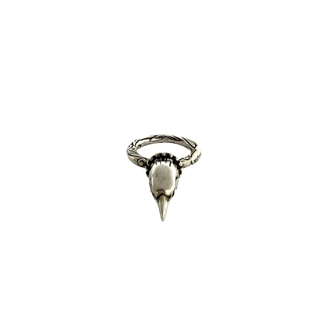 GUCCI ANGER EXCELLENT CONDITION COLLECTIBLE: Gucci Anger Excellent Condition Collectible Brand: Gucci Type/Style: Ring Material: Sterling Silver 925, Color: Silver Size: US 5.75 Accessories: None Accessories Notice: When purchasing pre-owned