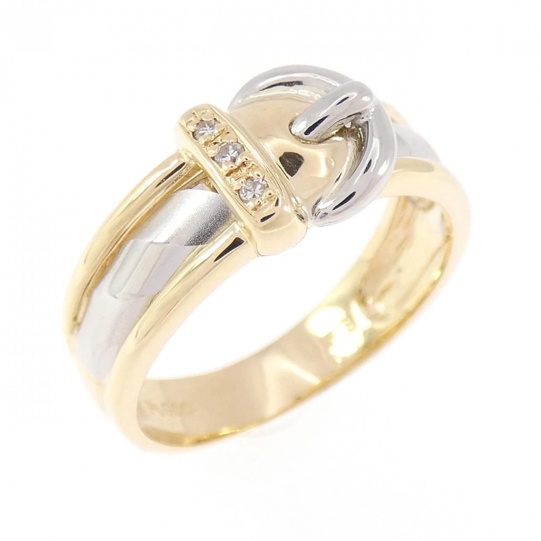 K18YG/PT900 DIAMOND RING: K18YG/PT900 diamond ring Brand: Unbranded Type/Style: Diamond Ring Material: 18K Yellow GoldPlatinum900, Color: Yellow Gold Platinum Size: US 6 1/4 Accessories: None Accessories Notice: When