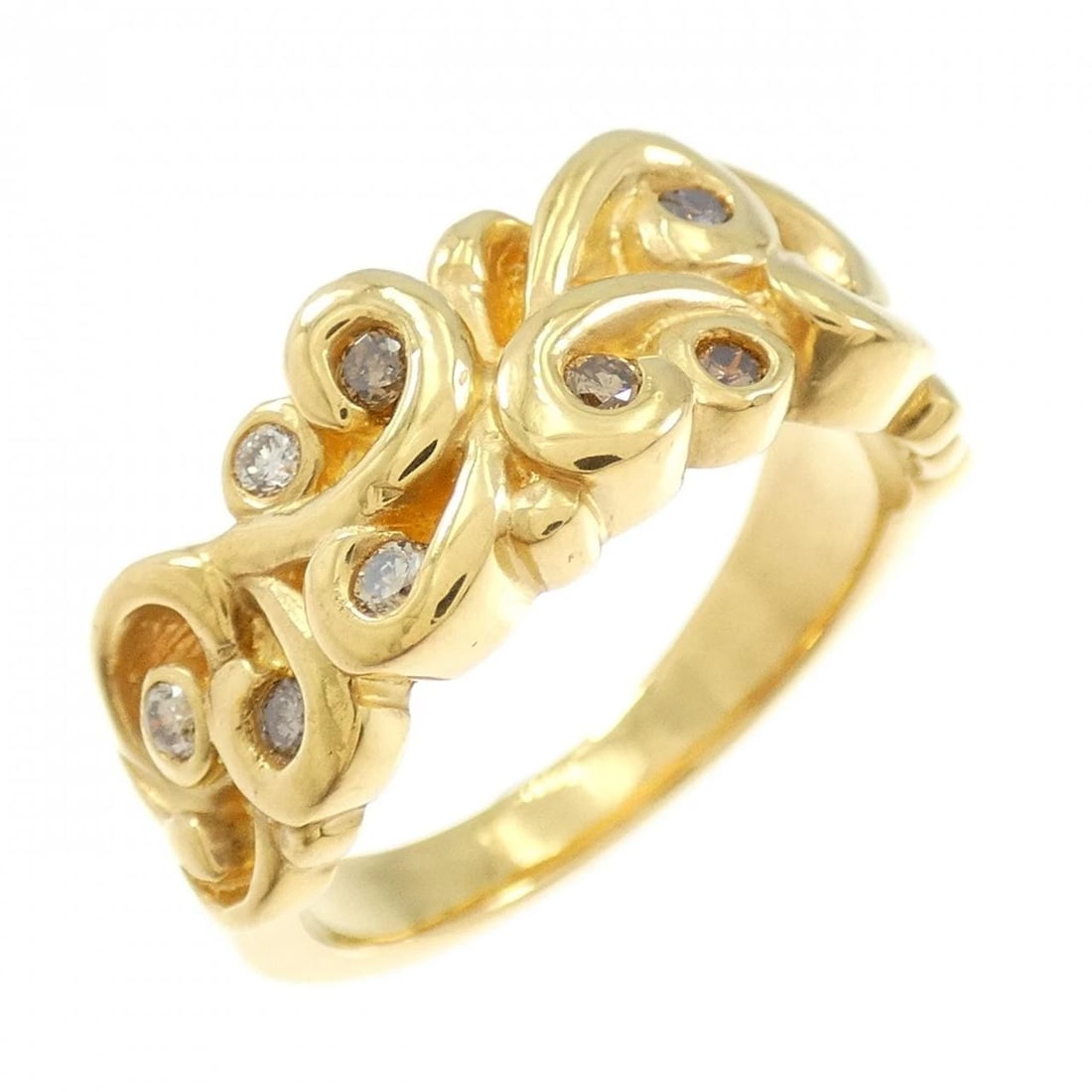 24K YELLOW GOLD DIAMOND RING: 24K Yellow Gold Diamond Ring Brand: Unbranded Type/Style: Diamond Ring Material: 24KYG, Main Stone/Creation Natural Color: YG Size: US 6 1/4 Accessories: None Accessories Notice: When purchasing