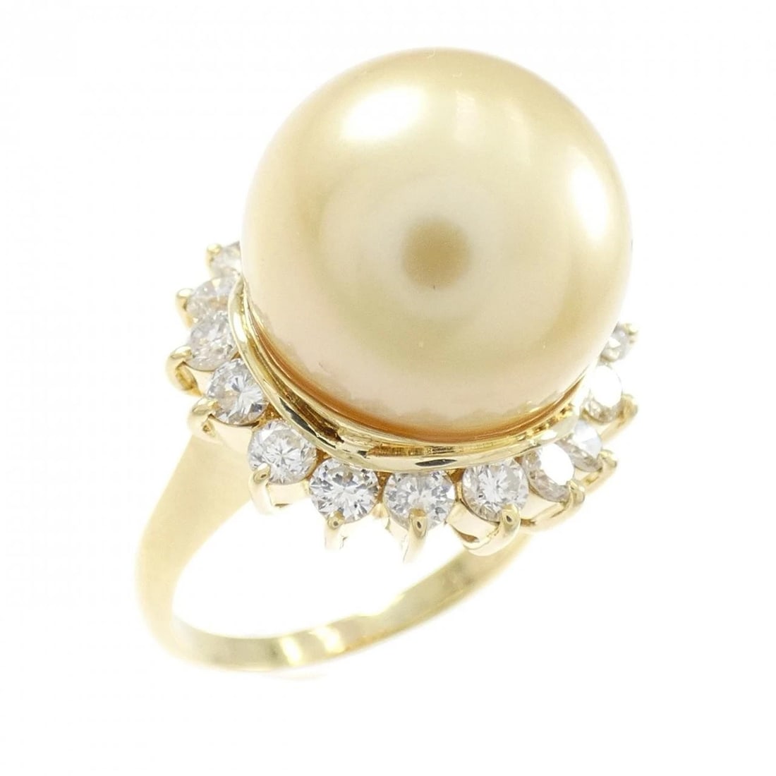 18K YELLOW GOLD WHITE BUTTERFLY PEARL RING: 18K Yellow Gold White Butterfly Pearl Ring Brand: Unbranded Type/Style: White Butterfly Pearl Ring Material: 18K Yellow Gold, Color: Yellow Gold Size: US 6 1/4 Accessories: None Accessories Notice: