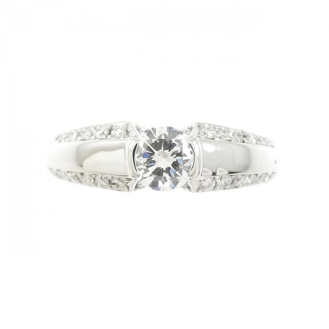 PT900 DIAMOND RING: PT900 Diamond Ring Brand: Unbranded Type/Style: Diamond Ring Material: PT900, Main Stone/Creation Natural Color: Silver Size: US 7 1/4 Accessories: None Accessories Notice: When purchasing pre-owned