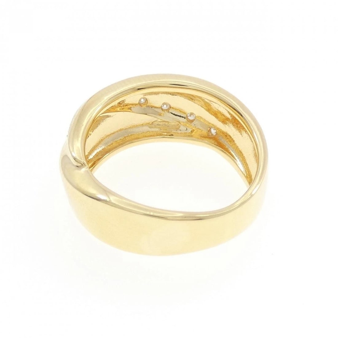 K18YG DIAMOND RING - 3