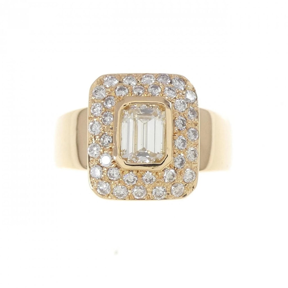 K18YG DIAMOND RING - 2