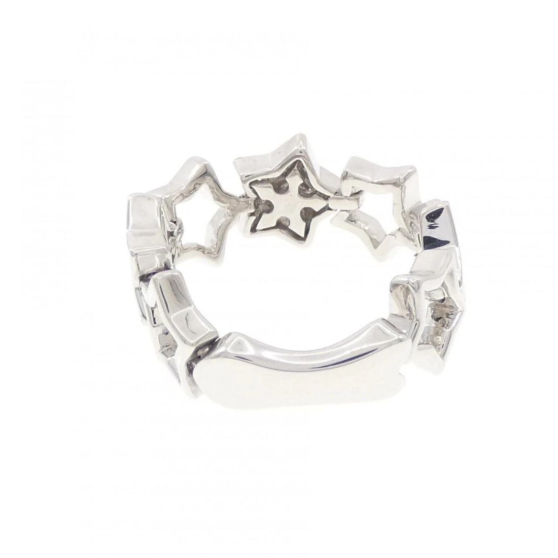 K18WG STAR DIAMOND RING - 2