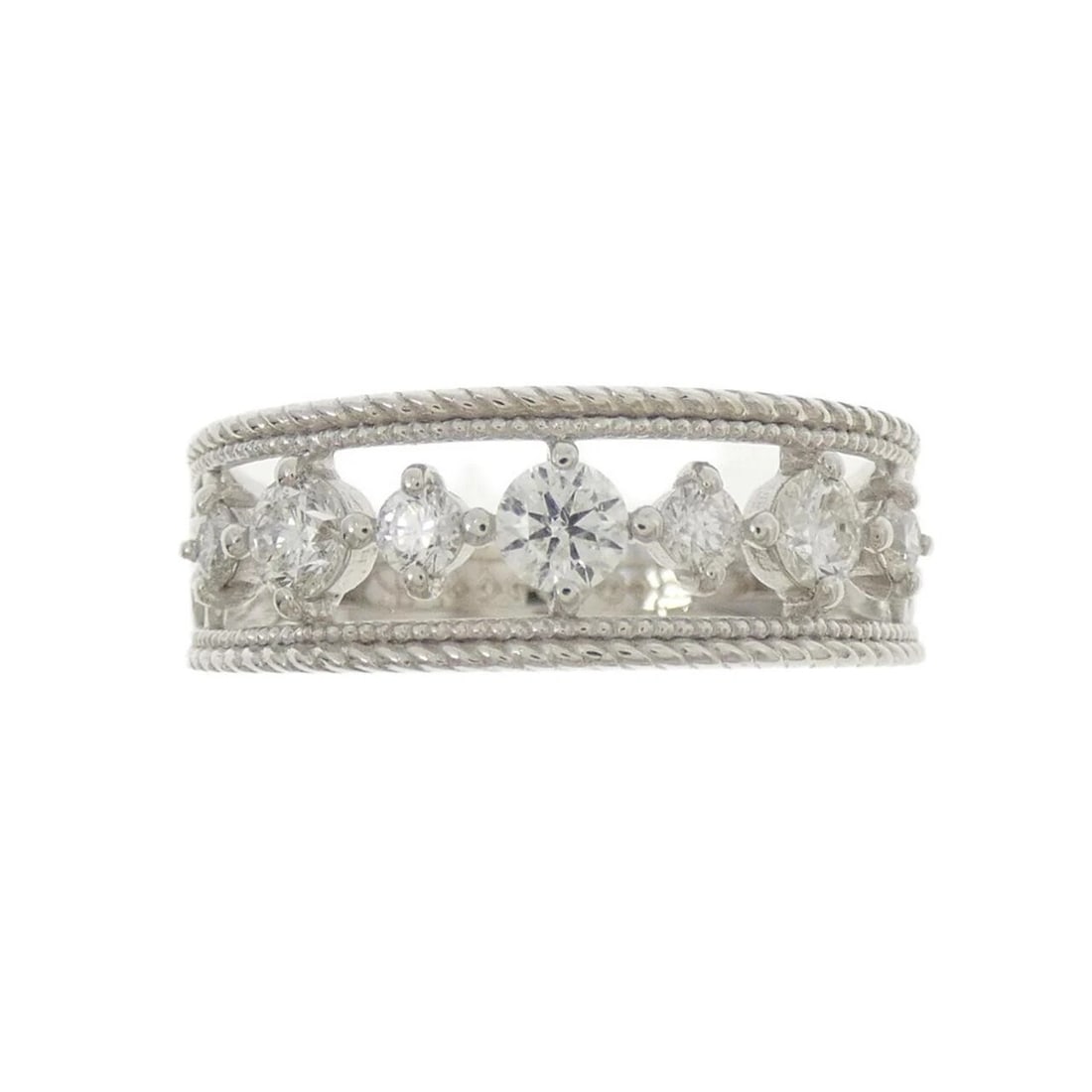 K18WG DIAMOND RING: K18WG Diamond Ring Brand: Unbranded Type/Style: Diamond Ring Material: 18k White Gold, Color: White Gold Size: US 6 1/2 Accessories: None Accessories Notice: When purchasing pre-owned goods, please