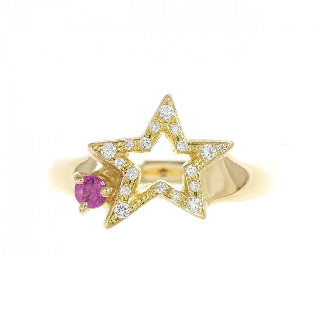 K18YG STAR RUBY RING - 2