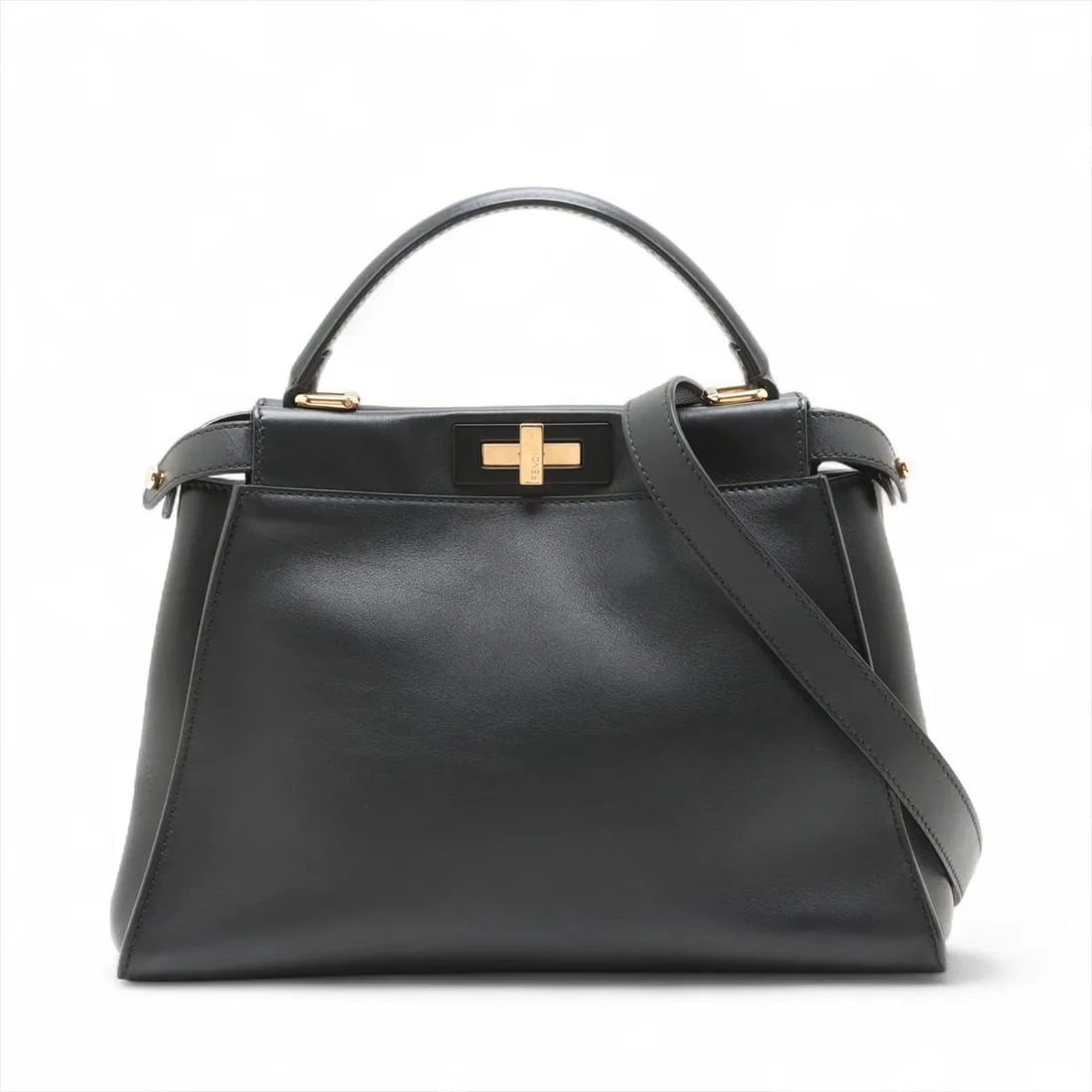 FENDI PEEKABOO REGULAR LEATHER 2 WAY HANDBAG (1 of 7)
