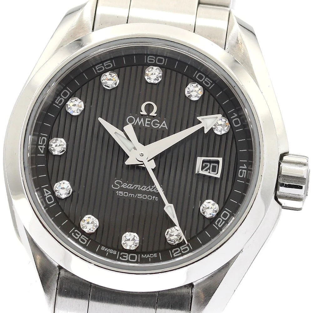 OMEGA SEAMASTER AQUA TERRA QUARTZ WATCH: OMEGA Seamaster Aqua Terra Quartz Watch Brand: OMEGA Type/Style: Wristwatch Material: Band Material Stainless Steel, Case Material Stainless Steel Color: Band Color Silver, Case Color Silver, Dial