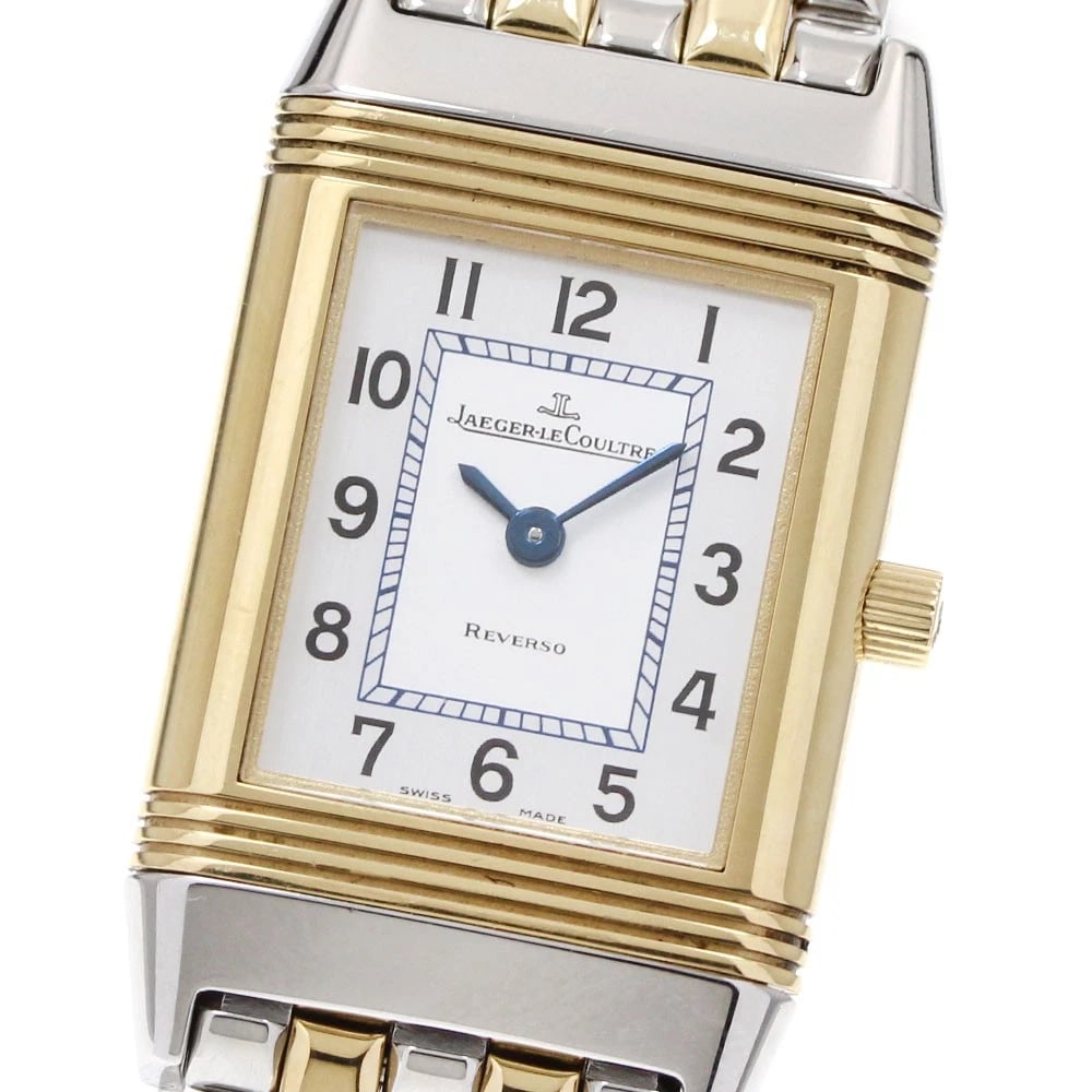 JAEGER-LECOULTRE REVERSO YG TONE QUARTZ WATCH: JAEGER-LECOULTRE Reverso YG Tone Quartz Brand: JAEGER-LECOULTRE Type/Style: Wristwatch Material: Band Material Stainless Steel/YG, Case Material Stainless Steel/YG Color: Band Color Silver / Gold,