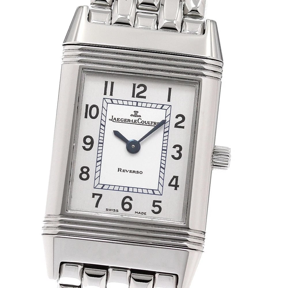 JAEGER-LECOULTRE REVERSO SILVER DIAL QUARTZ WATCH: JAEGER-LECOULTRE Reverso Silver Dial Quartz Watch Brand: JAEGER-LECOULTRE Type/Style: Wristwatch Material: Band Material Stainless Steel, Case Material Stainless Steel Color: Band Color Silver, Case