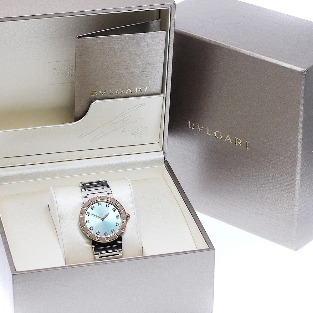 BVLGARI BVLGARI LISA LIMITED EDITION QUARTZ WATCH: BVLGARI BVLGARI LISA Limited Edition Quartz Watch Brand: BVLGARI Type/Style: Wristwatch Material: Band Material Stainless Steel, Case Material Stainless Steel/PG Color: Band Color Silver, Case Color S
