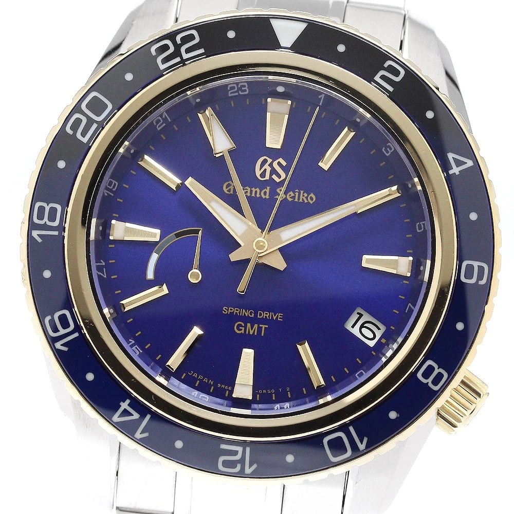 SEIKO GRAND SEIKO LIMITED K18YG BEZEL SPRING DRIVE WATCH: SEIKO Grand Seiko Limited K18YG Bezel Spring Drive Brand: SEIKO Type/Style: Wristwatch Material: Band Material Stainless Steel, Case Material Stainless Steel/K18YG Color: Band Color Silver, Case Color